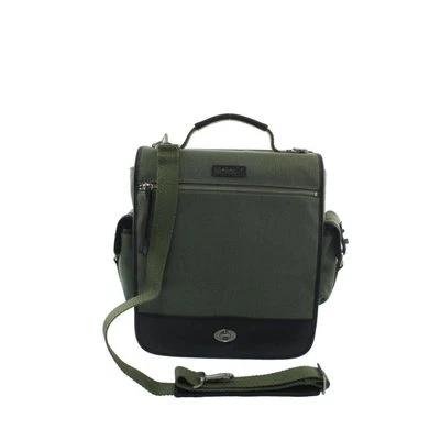 Bodhi Tote  Bag  Army Green X-Body Leather Trim $258 NEW Foto 1 de 3