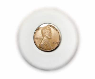 Mint Error 1940p Clipped Planchet Lincoln Wheat Red Cent - Image 1 of 4