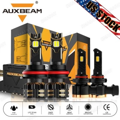 For Ford Expedition 1999-2002 AUXBEAM Canbus LED Headlight Hi-Lo+Fog Light 6000K - Imagem 1 de 4