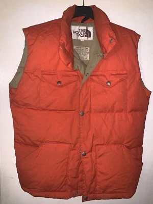 Doudoune Sans Manches The North Face Vintage 70/80 Orange Collector Pepite Rare - Photo 1/4