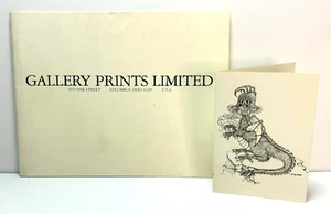 Nice MARY CHADEAYNE OLIVER ALLEN Autographed Card & Gallery Prints Catalog 1985 - Picture 1 of 8