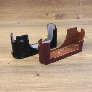 Handmade Genuine Leather Camera Case Half Body Bag For Leica M11 - Picture 1 of 25