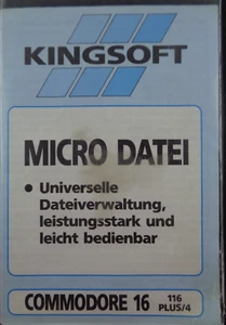 COMMODORE 16/+4 -- MICRO DATEI (KINGSOFT) - Picture 1 of 3
