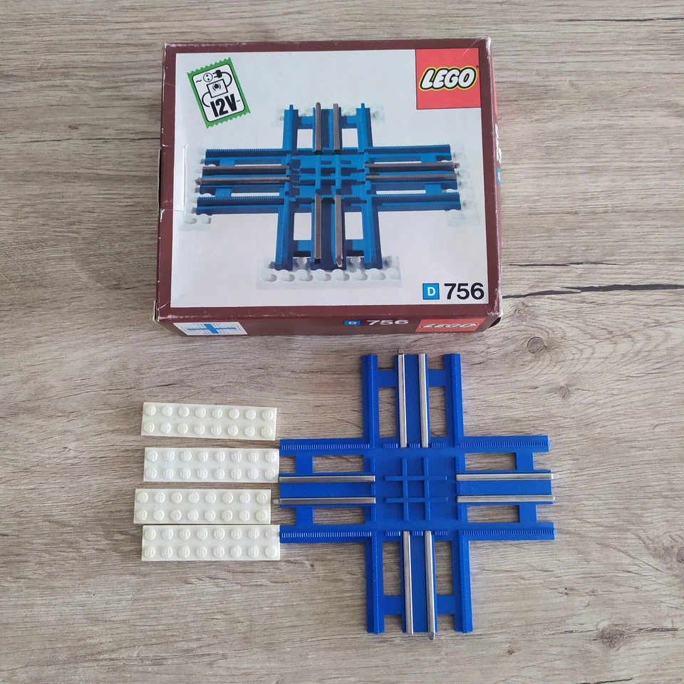 Lego 756 Electric Crossing Vintage 1974 Boite Train Électrique Croisement - Photo 1/4
