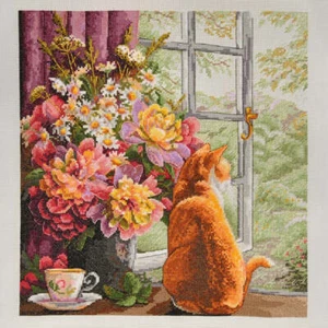 Merejka gezähltes Kreuzstich-Set Sommernachmittag K-86 - Bild 1 von 7