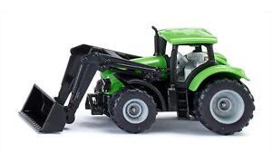 siku 1394, DEUTZ-FAHR with Front Loader, Metal/Plastic, Green, Movable front loa