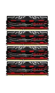 AVEXIR 16GB DDR4-3000 Gaming Memory Kit C16 1.35V Red 4GB x4 - Picture 1 of 3