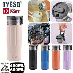 TYESO Water Bottle Vacuum Flask Stainless Steel Insulated Sports Drink Cup AU - Picture 1 of 22