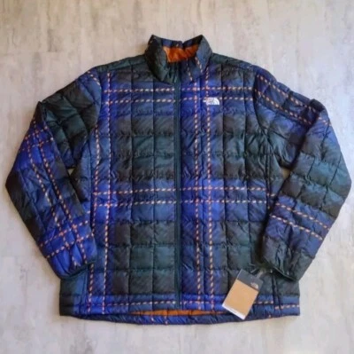 THE NORTH FACE Men's Plaid Print Thermoball Jacket NWT - XL - Image 1 of 4