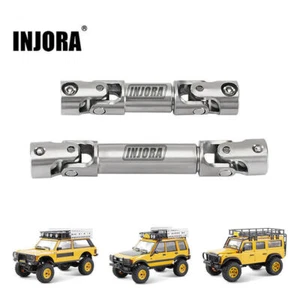 INJORA Stainless Steel Drive Shafts for 1/24 RC Crawler FMS FCX24M Upgrade - Picture 1 of 12
