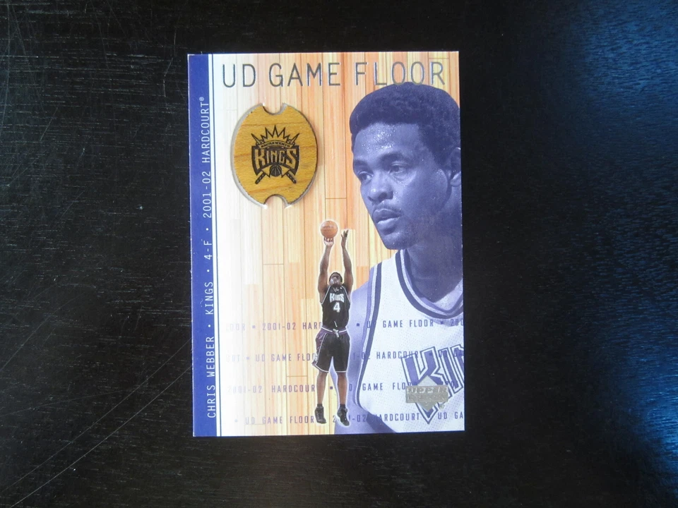 2001-02 UD Hardcourt Game Floor # CW CHRIS WEBBER Floor Card - Image 1 of 4