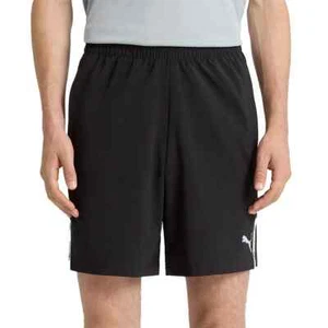 NUEVO Pantalones Cortos Para Hombre Puma Negros Tejidos Activos Talla Mediana Con Entrepierna de 7" - Imagen 1 de 11
