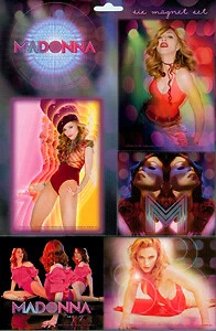 JUEGO DE 6 IMANES DE CARTÓN MADONNA AÑOS 80 ESTRELLA POP ARTISTA MUSICAL REINA DEL POP Nuevo Foto 1 de 1