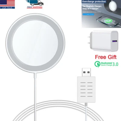MagSafe Wireless Charger For iPhone 16 15 14 13 12 Pro Max Magnetic Charging Pad - Image 1 of 4