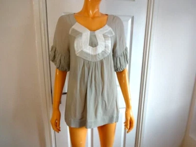 Mint Collection Off-White Lined 100% Silk Top Size UK10 US6 NWT - Image 1 of 4