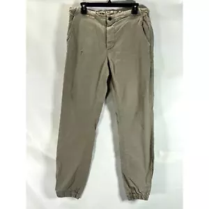 Pantalones de mezclilla para mujer AG ADRIANO GOLDSCHMEID beige caden cintura elástica talla 33R - Imagen 1 de 12