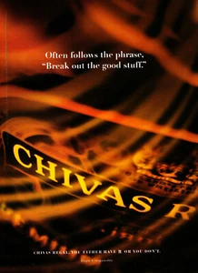 CHIVAS REGAL WHISKY AD #21 VERY RARE 1998 VINTAGE OUT OF PRINT  - Picture 1 of 1