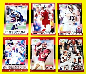 2000 Score NFL Football SP Cards All Pros League Leaders & Rookies You Pick Card