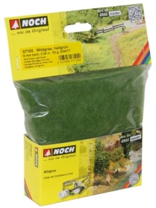07102 Noch Wildgras hellgrün 50g (189,80€=1 kg), 6 mm, realistische Effekte, GMK - Imagen 1 de 2