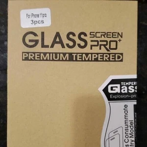 iPhone 11 Pro screen protector 3 pack, Tempered Glass (Free Shipping) - Picture 1 of 6