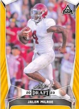 2023 Leaf Draft GOLD Football Trading Cards Pick From List Base - Auto H