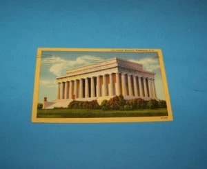 Lincoln Memorial Washington D.C. Vintage Postkarte 1949 - Bild 1 von 2