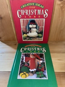 1985 & 1986 Oxmoor House Creative Ideas For Christmas Hardcover Books - Picture 1 of 3
