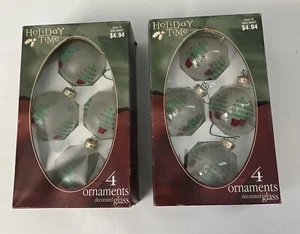 Holiday Time Rauch Weihnachtsbaum rund Glas Ornamente 2,5" - 2 Box Sets - Bild 1 von 12