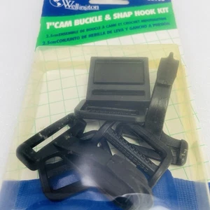Wellington 1" Cam Buckle & Snap Hook Kit for Nylon or Polypropylene Straps - Picture 1 of 5