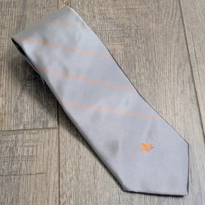 Vintage Givenchy Monsieur Herren Seidenkrawatte Designer Luxus Italienisch Grau Silber - Bild 1 von 8