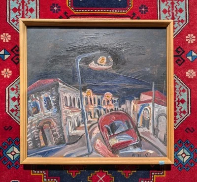 HSP ÉCOLE RUSSE-JUIF SOUTINE... VUE RUE MOSCOU EXPRESSIONNISTE SIGNE (11) - Photo 1/4