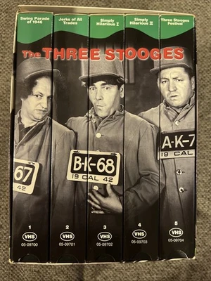 The Three Stooges Collector Series 5 Pack set (VHS, 1998) - Image 1 of 4
