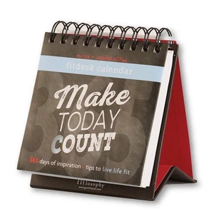 "Make Today Count" 365 Tage inspirierender ewiger Tischkalender, Fitdesk 365... - Bild 1 von 6