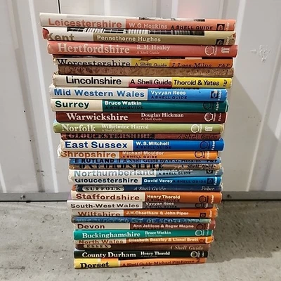 28x Shell Guide Vintage Hardback Book Lot Rutland Devon Dorset Wales - Image 1 of 4