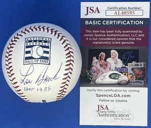 Lou Brock Autographed Signed MLB Hall Of Fame HOF Baseball w/ HOF 1985 & JSA COA - Picture 1 of 5