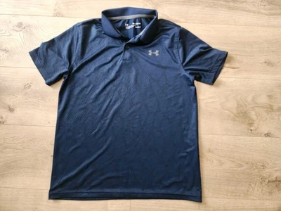 Under Armour shirt UA Golf Collared Short Sleeve Navy Blue YXL boys X-LG. Polo  - Image 1 of 4