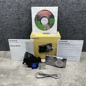 Fujifilm FinePix JZ100 Digital Camera 14MP Silver With Charger SD Tested Working - Picture 1 of 9
