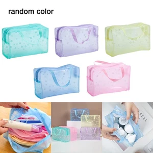 Hohe Qualität Kosmetiktasche Strandtasche Toilettenartikel Blumendruck - Photo 1/12