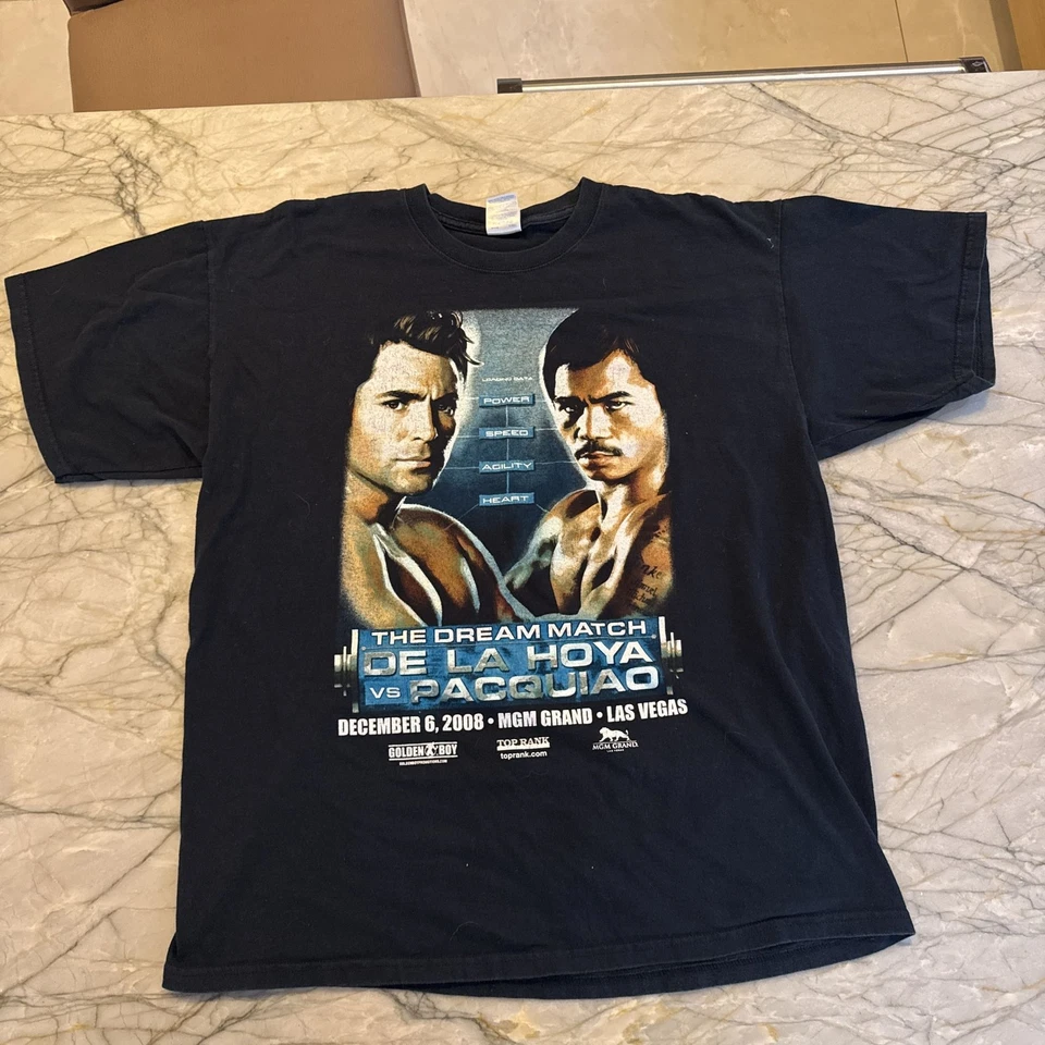 Vintage manny pacquiao vintage tee Oscar de la hoya XL 🔥 - Image 1 of 4