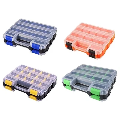 Hardware Tool Box Multifuntional Tool Case Plastic Parts Box Tool Organizer - Image 1 of 4