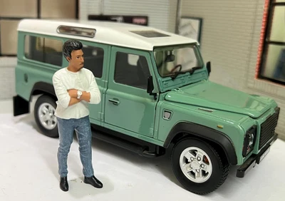 1:24 Scale Resin Figure For Diorama Man Goatee Arms Crossed AD76433 - Image 1 of 4