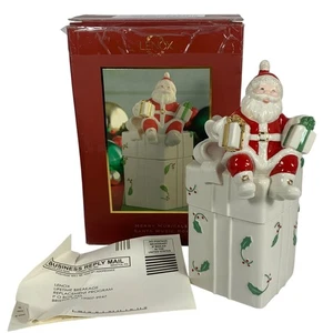 LENOX Christmas Collection Merry Musicals Santa Claus Music Box 8" Tall + Box - Picture 1 of 6