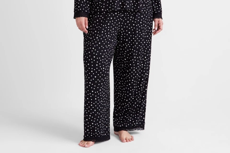 Pantalones de pijama de punto con cuello State of Day para mujer talla L nuevos sin etiquetas Foto 1 de 1