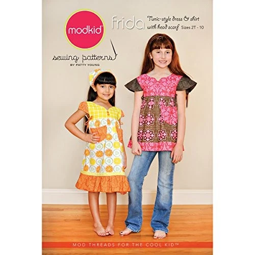 Modkid Frida Sewing Pattern Patty Young Girls Dress Top Boho Style Ships Free - Image 1 of 1