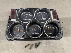 1975-1982 Chevy Corvette C3 Center Console Instrument Gauge Cluster Fuel Clock - Foto 1 di 12