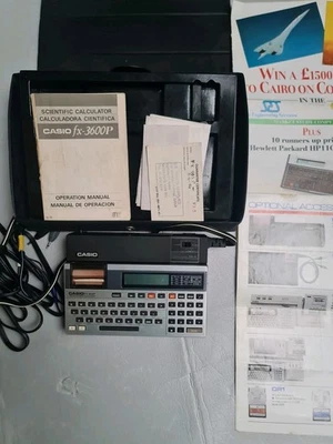 VINTAGE CASIO PROGRAMMABLE CALCUKATOR. MODEL FX 802 P - FA 3 - Image 1 of 4