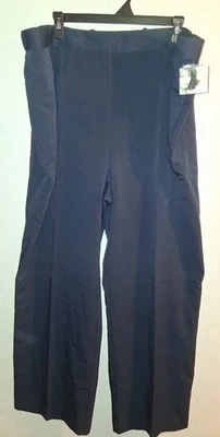 NWT Jaclyn Smith Navy Straight Leg Pants Sz 24W - Image 1 of 2