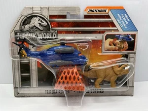 Matchbox Jurassic World TRICERA-COPTER Dino Transporters Vehicle Figure 2017 - Picture 1 of 11