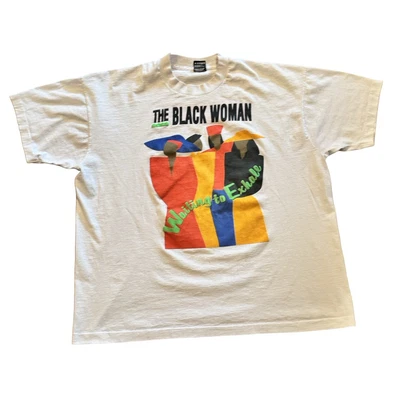 Camiseta De Colección Años 90 La Mujer Negra Esperando Exhalar Terry McMillan Talla 2XL Foto 1 de 4