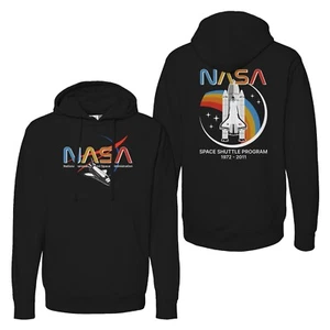 Programme de navette spatiale de la NASA style rétro impression graphique avant et arrière unisexe - Photo 1/2